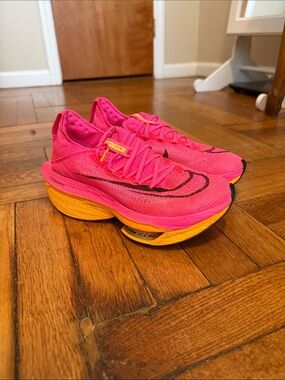 Nike Womens Alphafly Next% 2 Running Shoes - Pink and Orange
